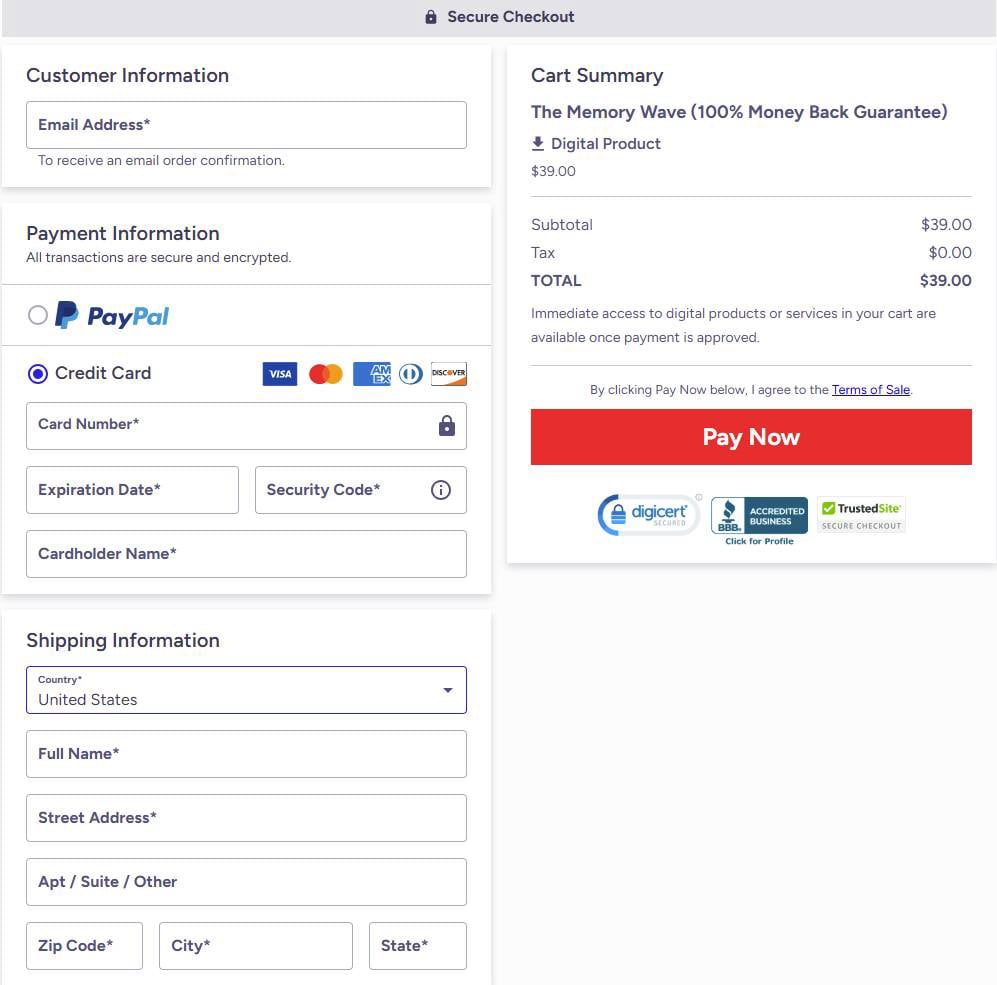 The Memory Wave Order